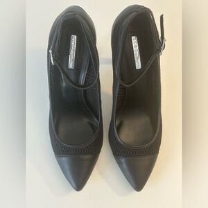 BCBG Generation Cynthia High Heel Black Mesh Shoe Size 10
